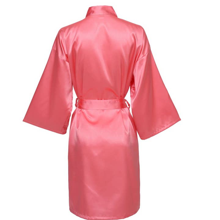 Coral Plus Size Satin Robe for wholesale by Simply Name It