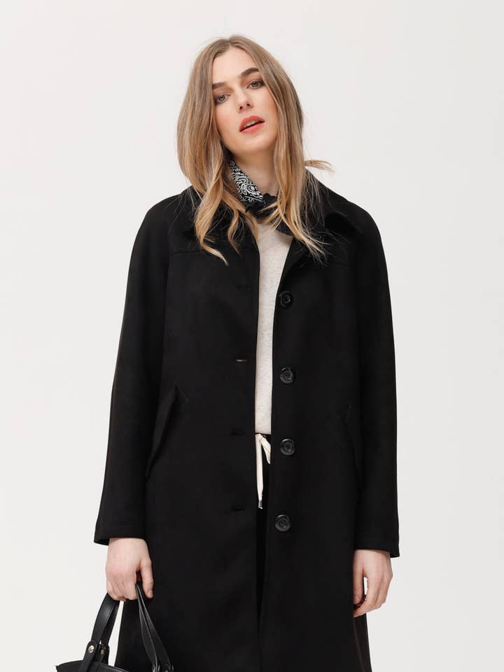 Epul jas met suède-effect voor wholesale door OKY