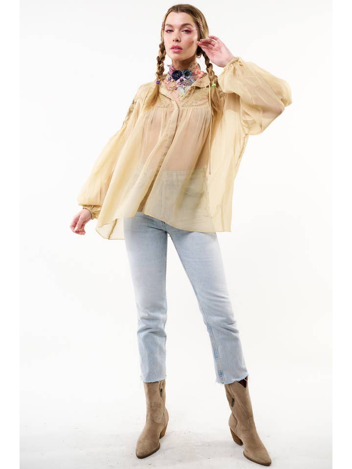 champanhe Top / Blusa Camélia para venda a revendedores na Faire3