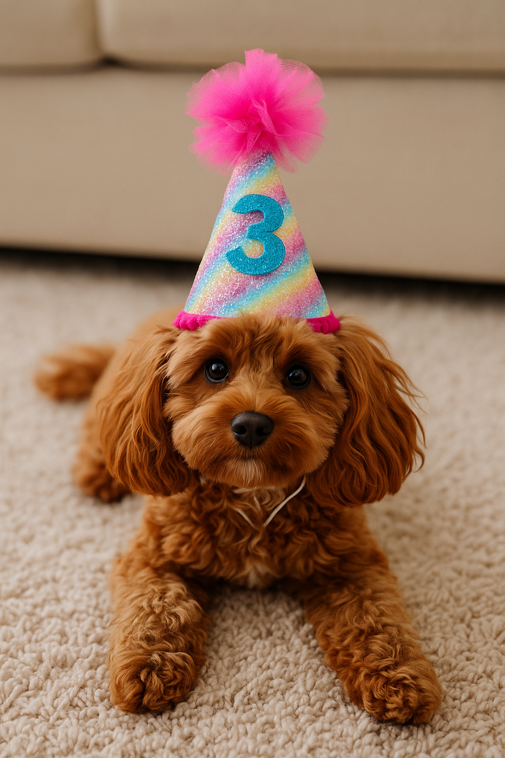 PetLondon – wholesale Pet hat – Dog – Dog Party Hat with sticky numbers-Save 30% set of 10 hats10