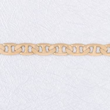Mariner chain necklace in gold, medium width, 24 inch for wholesale by S&A Fashions