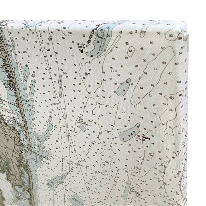 Seekarte der Jungferninseln für den Großhandel von The Nautical Chart Co.