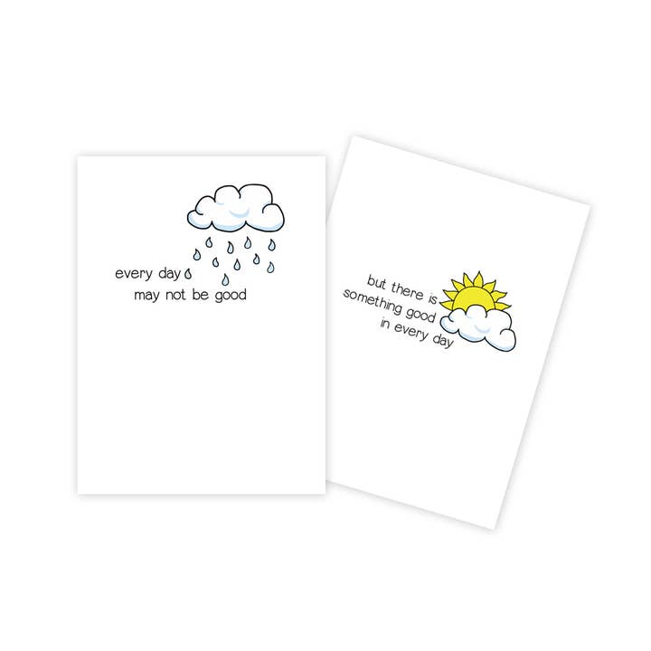 Tarjeta de estímulo de lluvia y sol para venta al por mayor de Sun Day Greetings