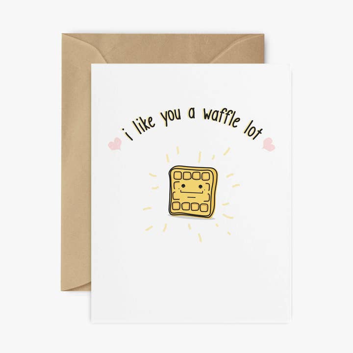 i like you a waffle lot - Greeting Card for wholesale by oh dang!