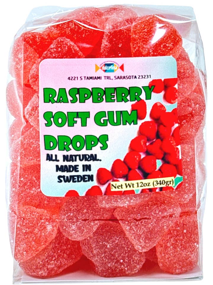 Gumdrops suédois à la framboise pour la vente par Dulcefina Chocolate and Sweets
