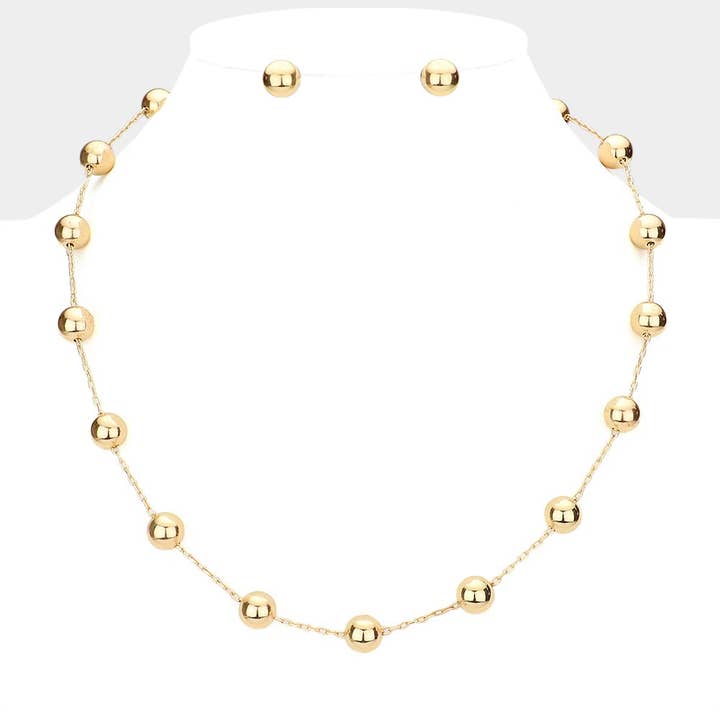 Pearl Ball Station Necklace
for wholesale by Sensibling Corp.