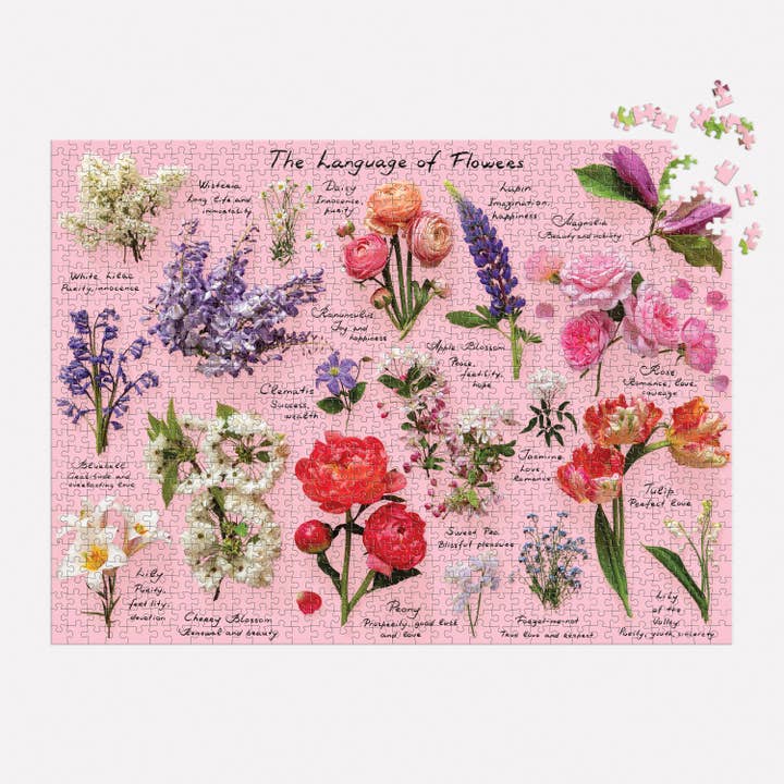 Chronicle Books - Wholesale Puzzle - Adult - Language of Flowers 1000 Piece Puzzle1