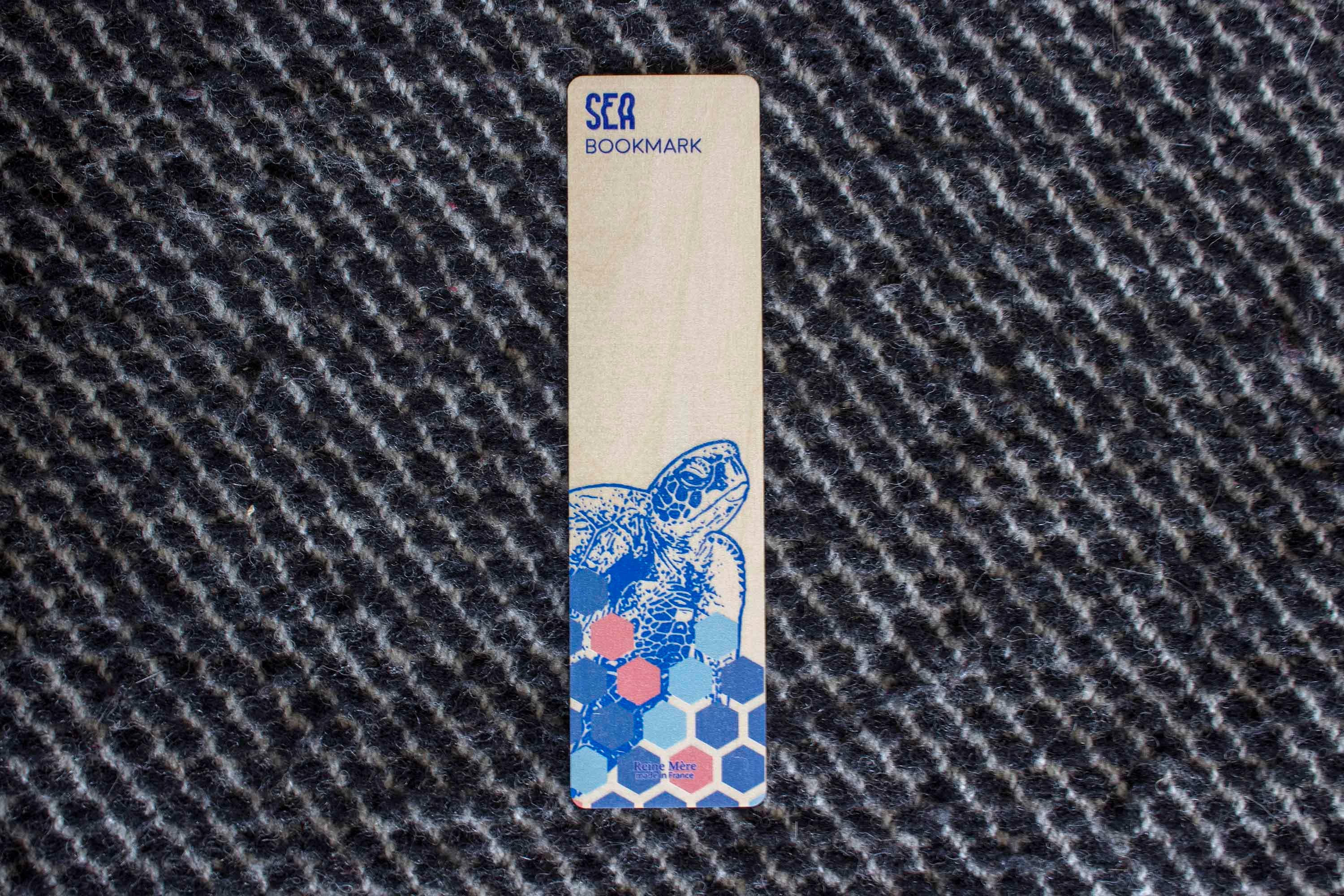 Reine Mère - Wholesale Bookmark - Wooden bookmarks - Sea (made in France)1