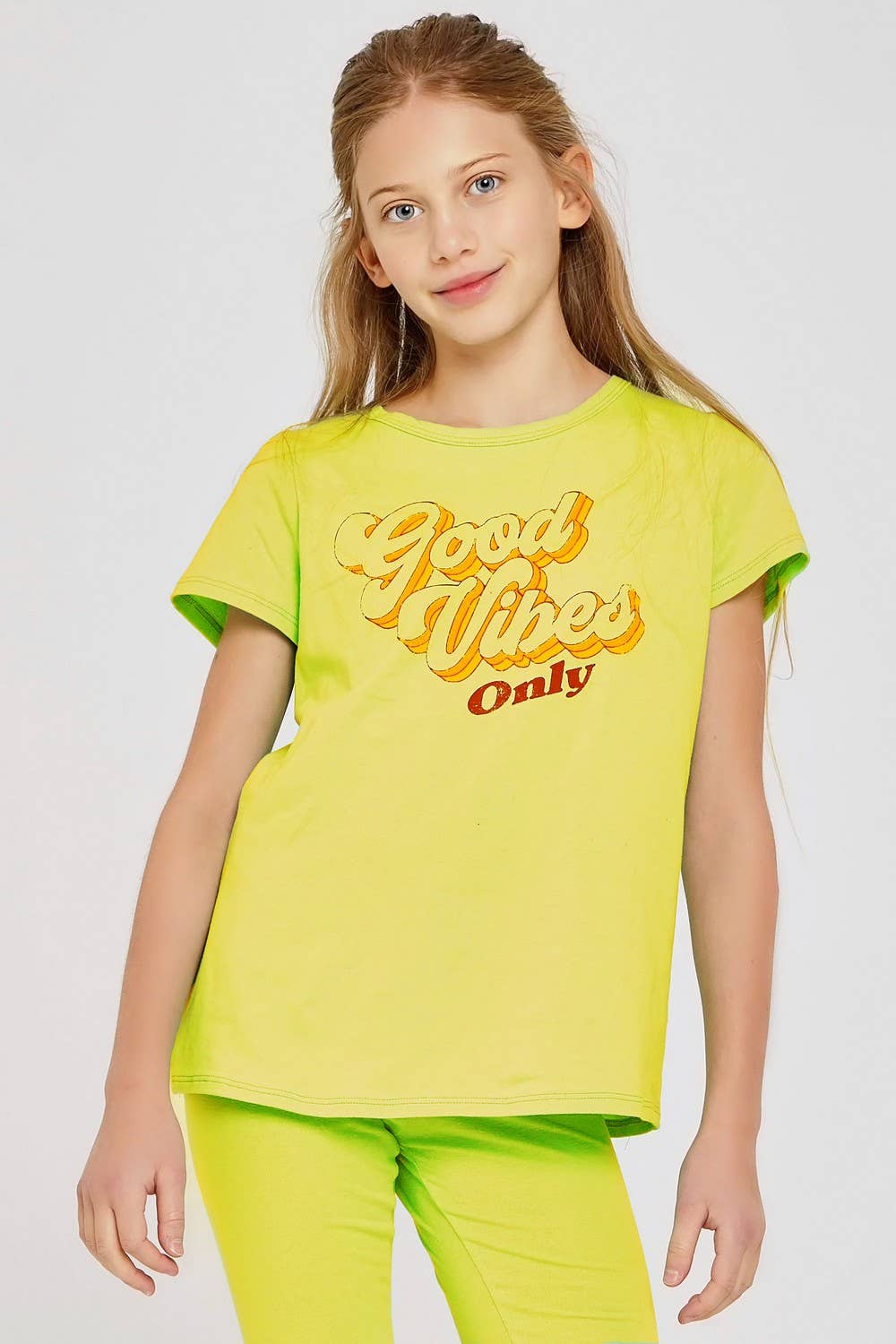 Good Girl - Vendita all'ingrosso Completo top e pantaloncini - Bambini - Good Vibes Only Graphic Tee e pantaloncini da motociclista9