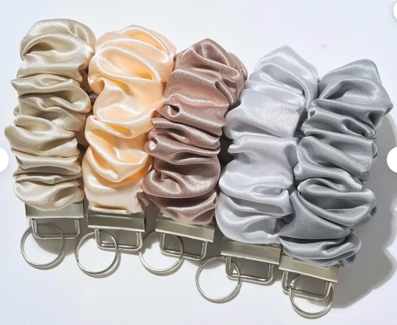 Blush Pop Creations - Wholesale Keychain - Women's - SCRUNCHIE WRISTLET KEYCHAIN - Choose Your Favourite Colors2