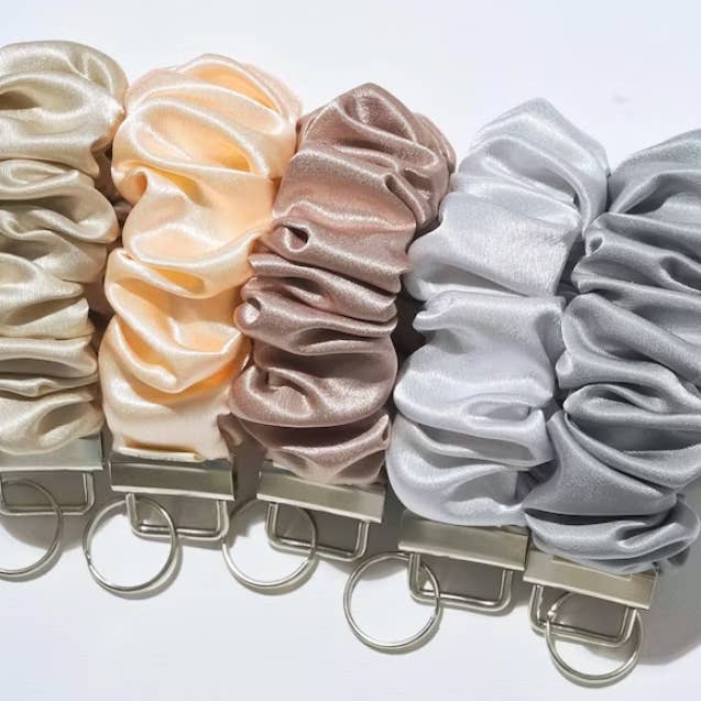 Blush Pop Creations - Wholesale Keychain - Women's - SCRUNCHIE WRISTLET KEYCHAIN - Choose Your Favourite Colors2