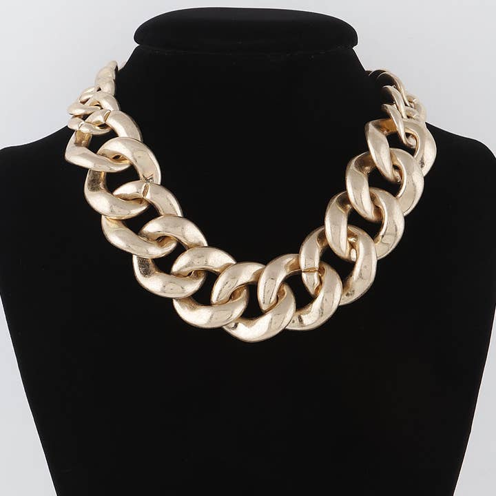 Bulky Curb Chain Necklace for wholesale by 3AM BY H&D ACCESSORIES