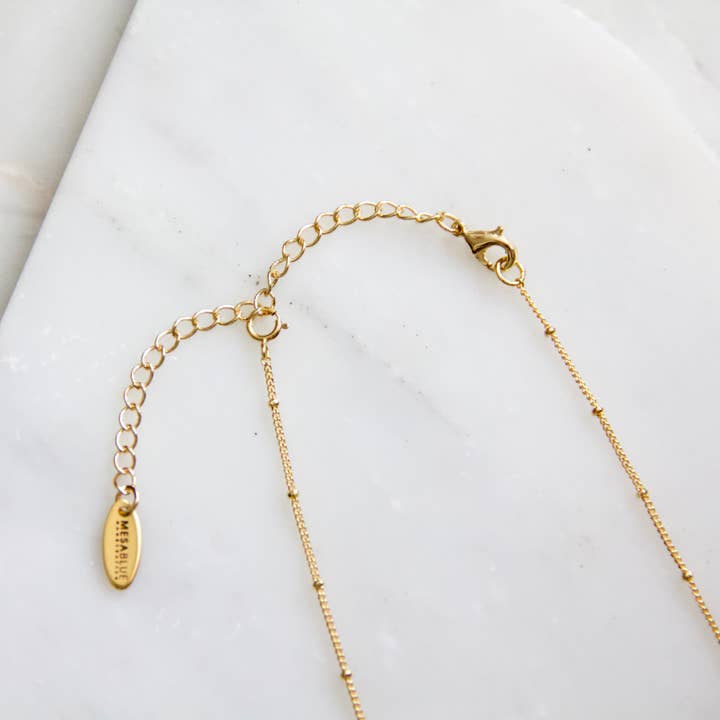 Mesa Blue - Wholesale Link & Chain Necklace - Extender Chain - Gold3