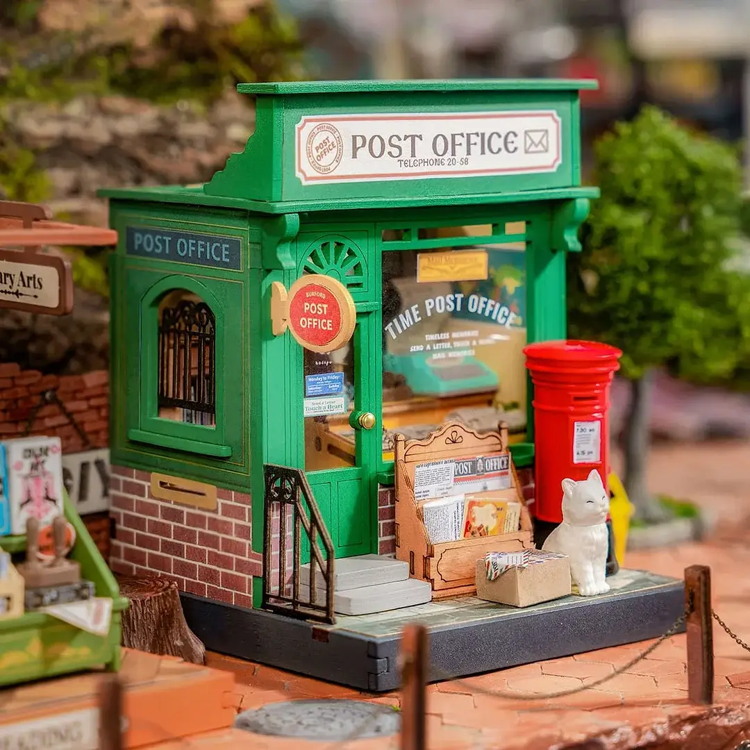 Robotime - Wholesale DIY Craft Kit - DS037 Century Post Office Rolife DIY MINI Miniature House2
