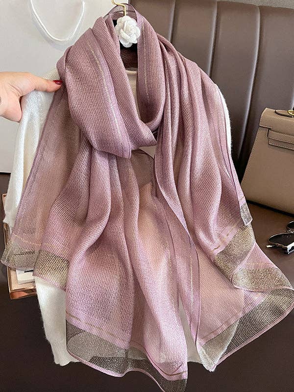 VividLux - Wholesale Scarf - Women's - Keep Warm See-Through Shawl&Scarf3