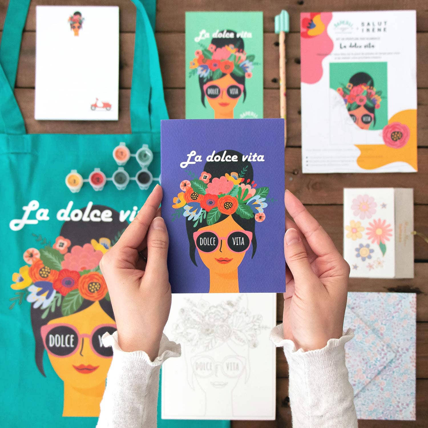 SAPERLIPAPIER - Wholesale Stationery/Notecard Set - Box La Dolce Vita, stationery and paint by numbers7