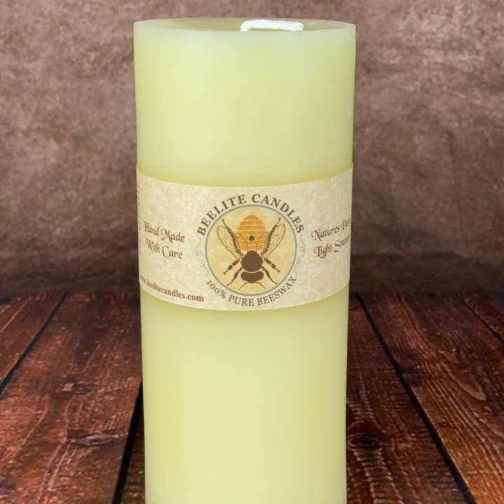 Beelite Candles - Wholesale Pillar Candle - Smooth Beeswax Pillar Candles10