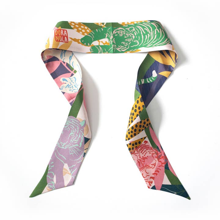 Twilly de seda de tigresa para venta al por mayor de Dora Nola