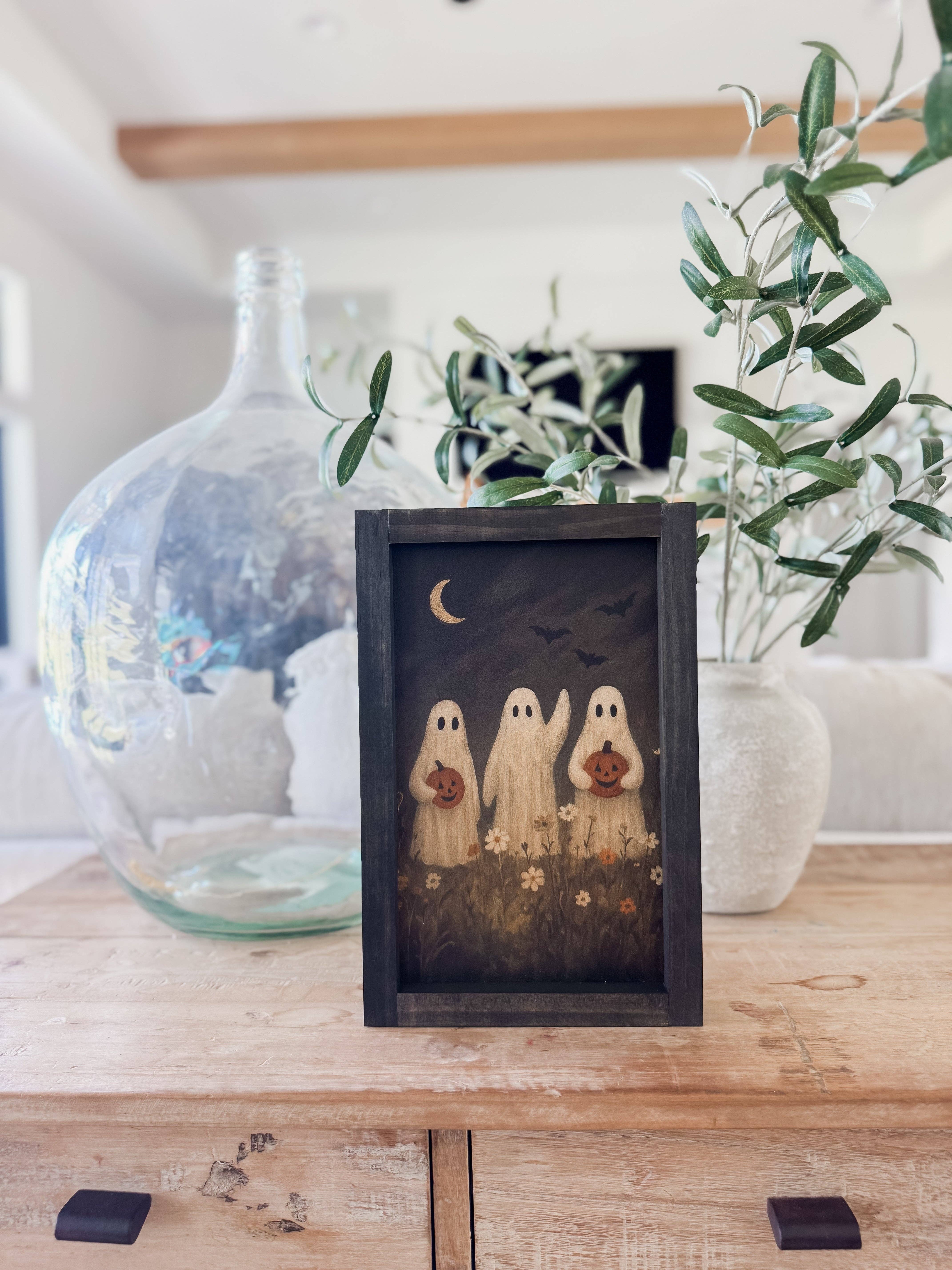 Lily and Sparrow - Wholesale Art Print - Ghost Flower Field | Halloween Wall Art5