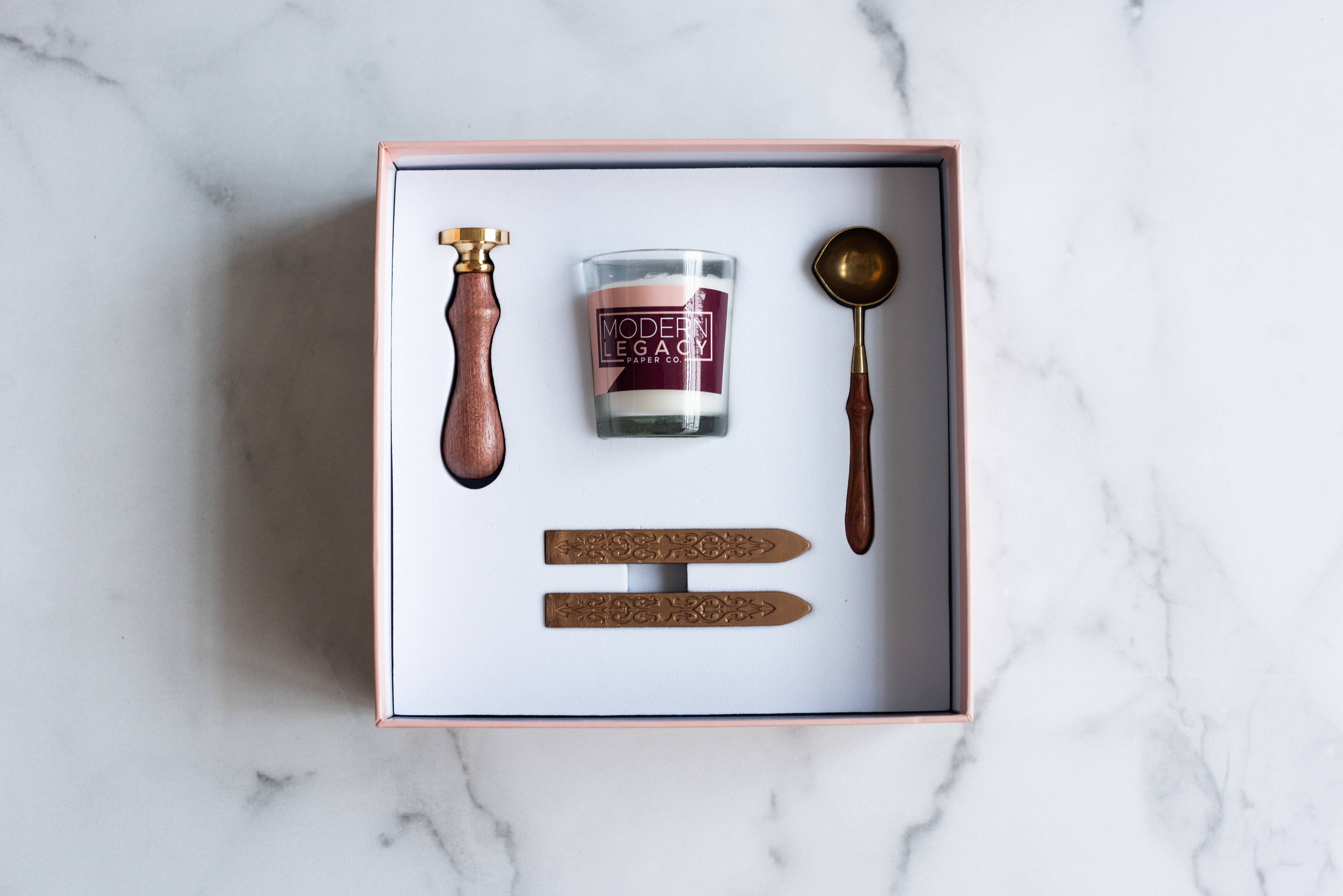 Modern Legacy Paper Company - Vendita all'ingrosso Timbro in gomma/decorativo - Kit timbri per sigillo di cera di zucca6