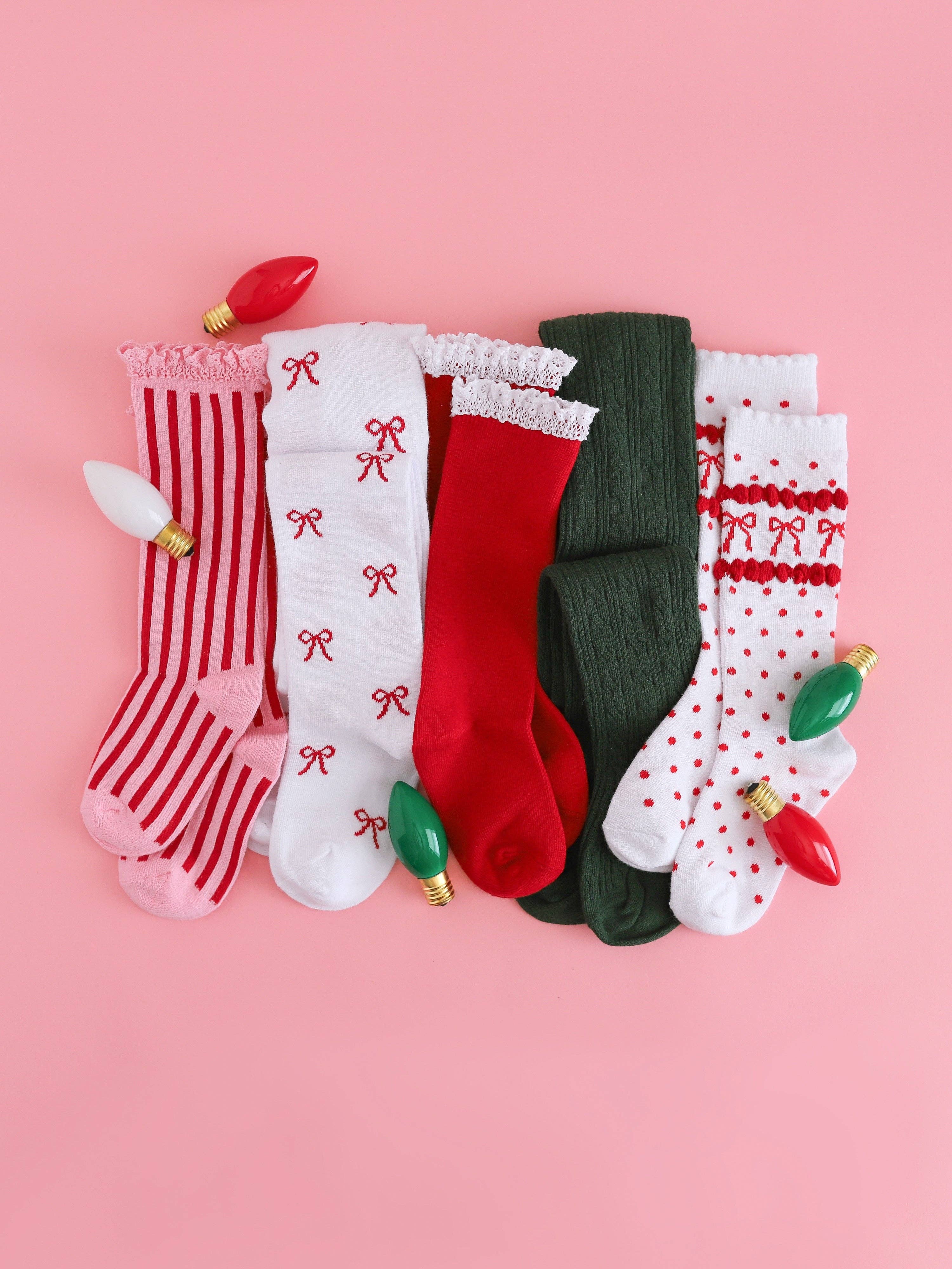 Little Stocking Co. - Vendita all'ingrosso Calzini - Bambini e neonati - Calze alte al ginocchio con parte superiore in pizzo4
