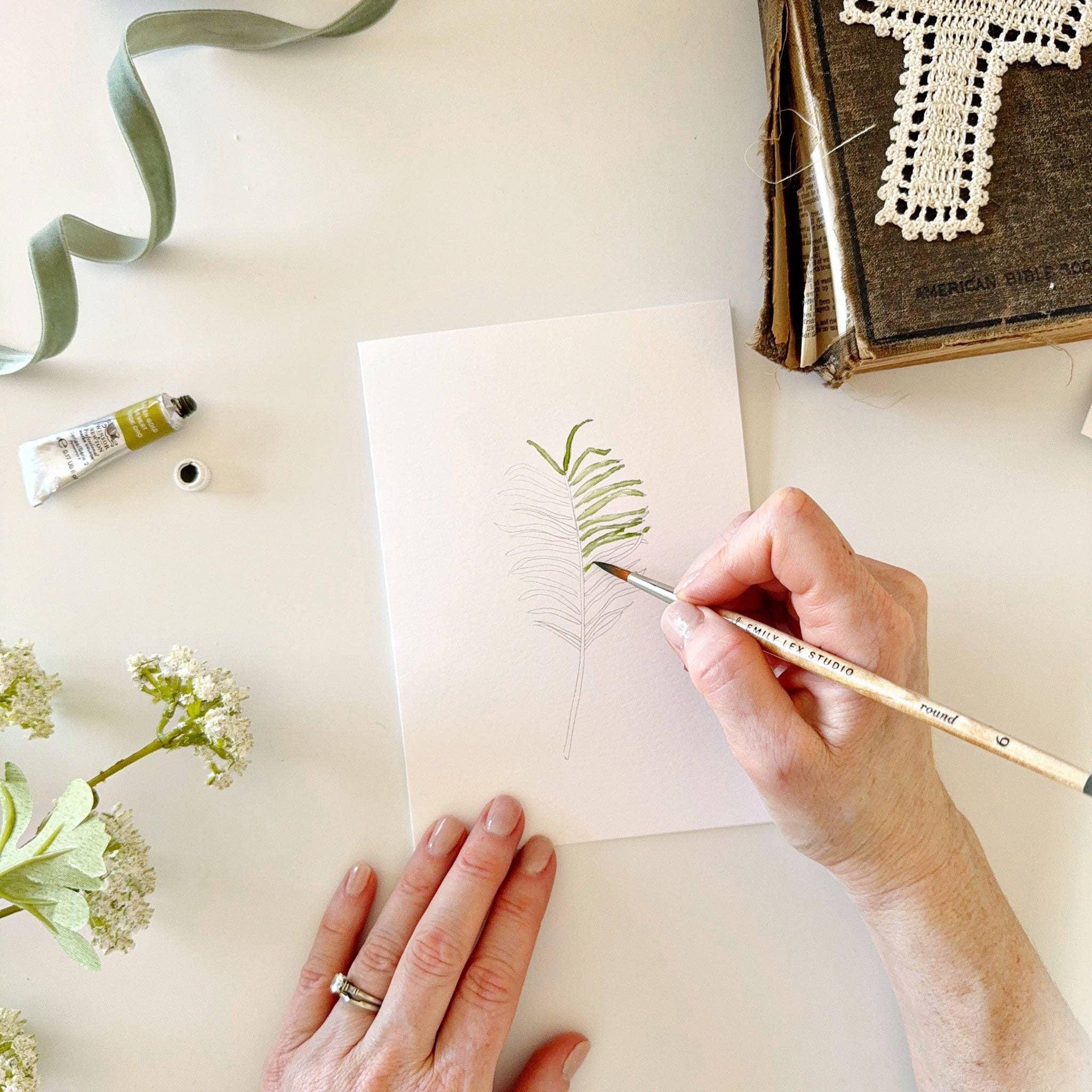 emily lex studio - Wholesale Stationery/Notecard Set - he is risen paintable watercolor notecard set10