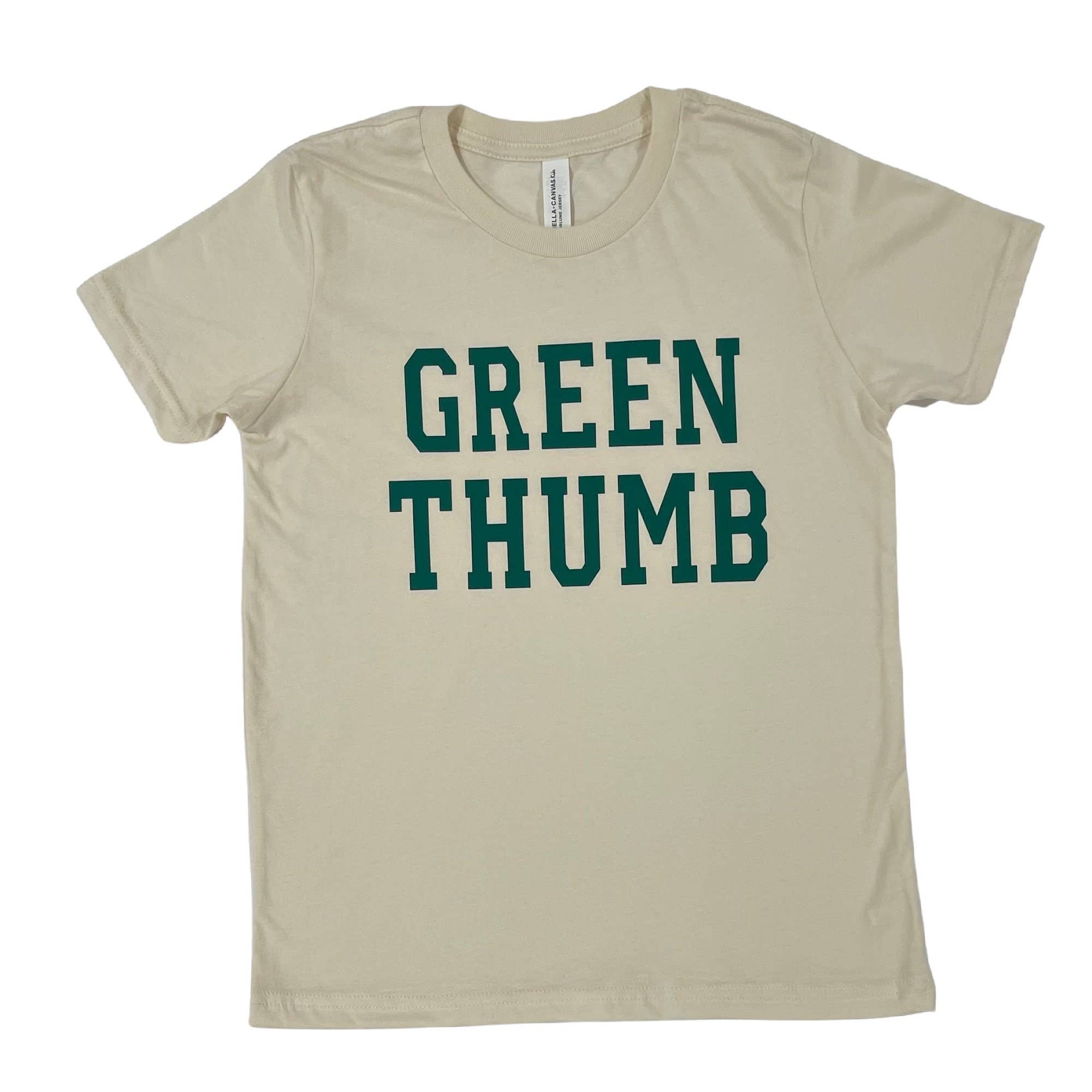 The Mini Mart Studio - Wholesale Screen Printed T-Shirt - Kids - Green Thumb Gardening Toddler/Youth T-shirt | Kids Plants T1