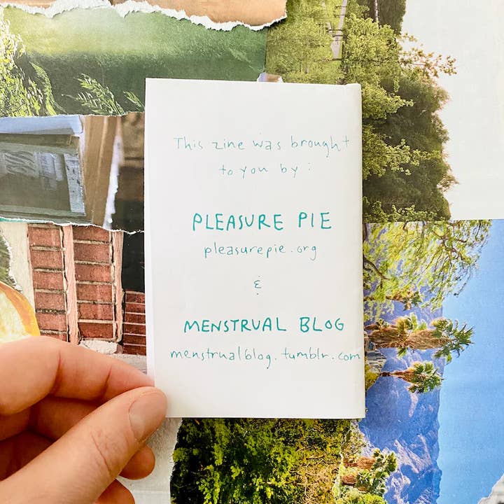 Pleasure Pie - Wholesale Book - Adult - Sustainable Alternatives to Pads & Tampons Zine | Gender neutral, trans inclusive eco friendly menstruation persons guide