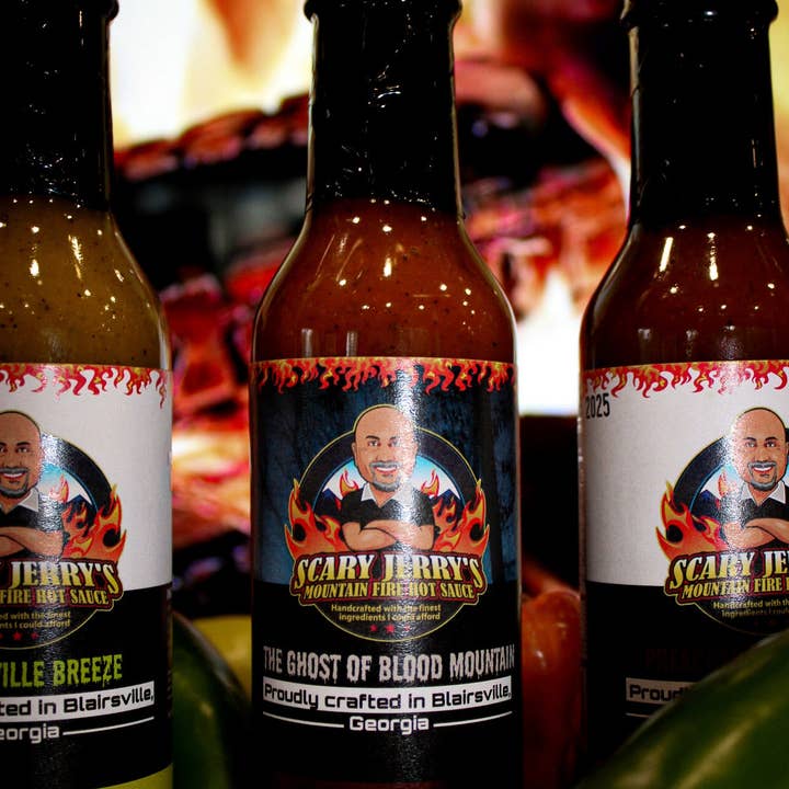 Scary Jerry's Mountain Fire Hot Sauce - Wholesale Hot Sauce - The Ghost of Blood Mountain Hot Sauce2