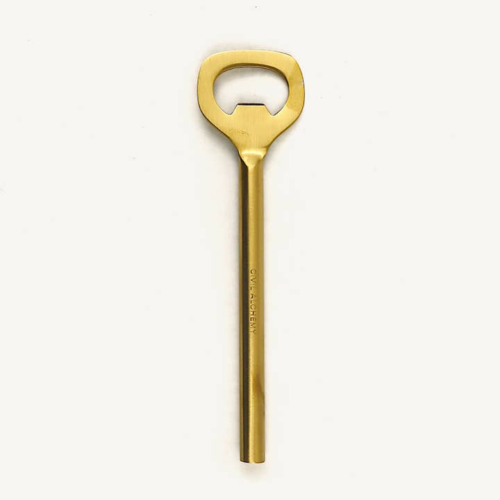 Brass Bottle Opener for wholesale by Civil Alchemy
