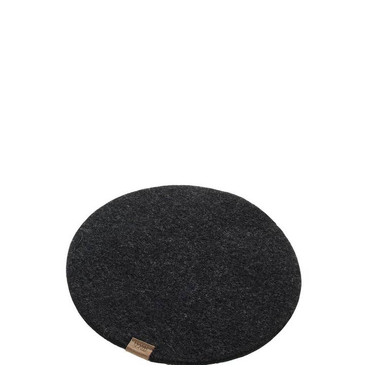 Lübech Living - Wholesale Coasters - Coaster From Zero Waste Wool, Charcoal0