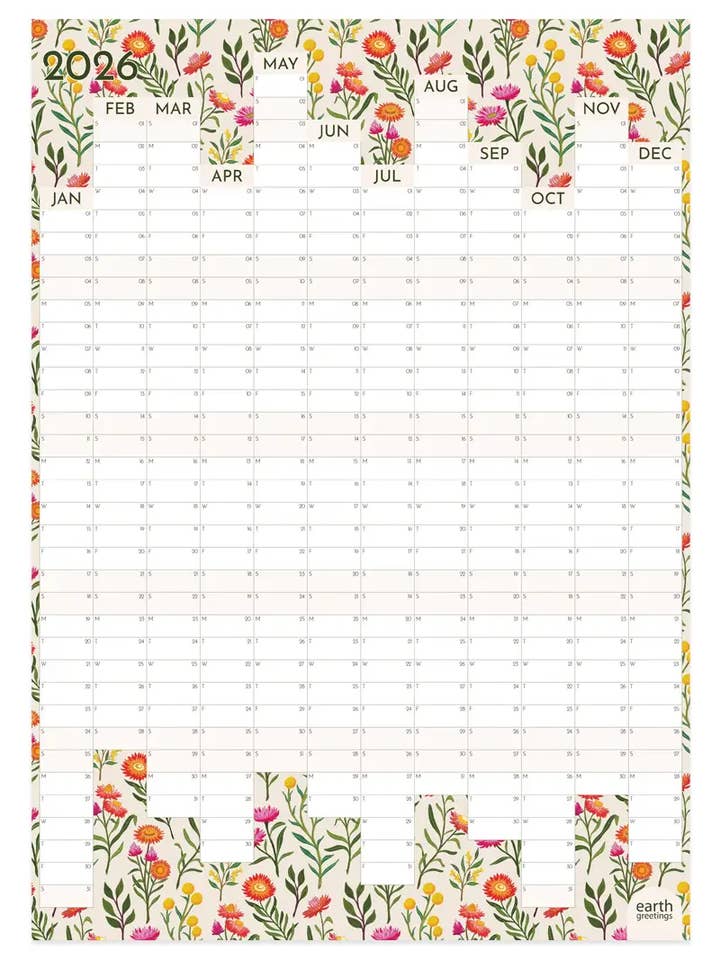 2026 Wall Planner for wholesale by Earth Greetings