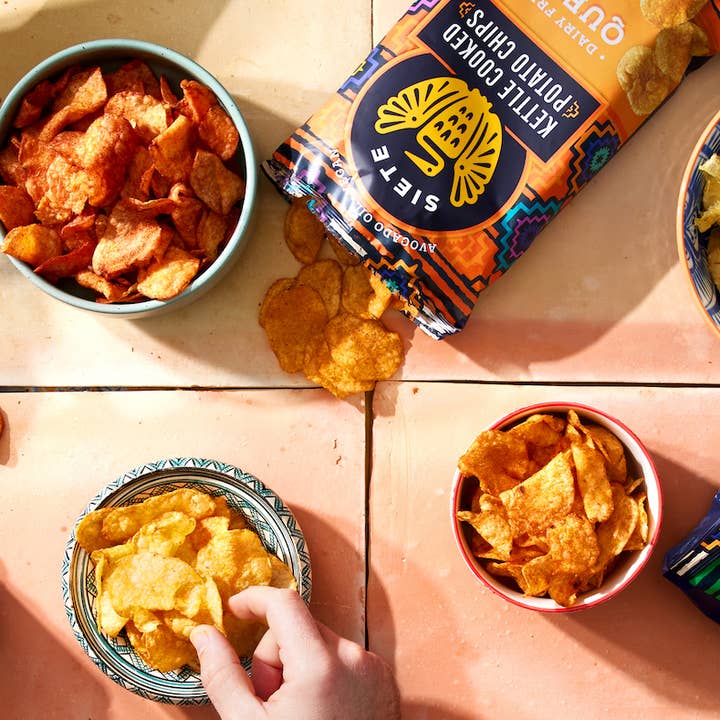 Siete Foods - Wholesale Chips - Chile Lime and Queso Mix Pack Cooked Potato Chips - 24 bags2