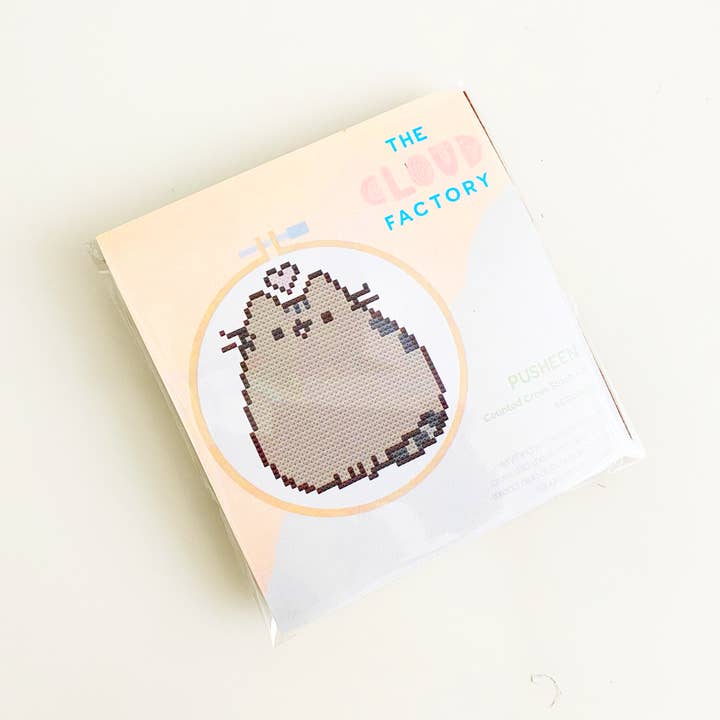 TheCloudFactory - Wholesale Embroidery/Cross Stitch Supplies - Pusheen - DIY Cross Stitch Kit
