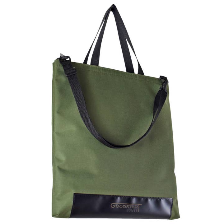 GOODSTART JONES – Engroshandel Tote bag - Dame – Stor arbejde Tote taske 45 cm x 40 cm | OLIVENGRØN