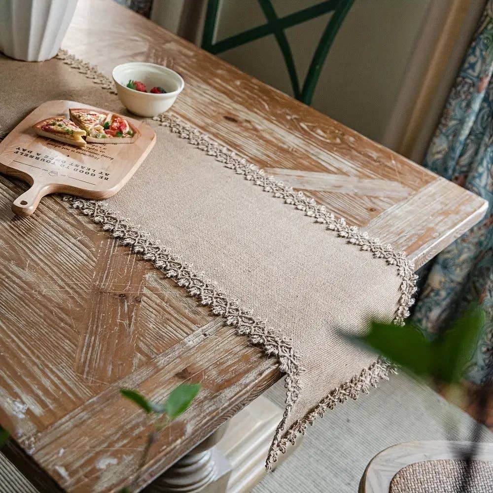 Huis Van Merken - Vendita all'ingrosso Runner - Runner da tavolo rustico in iuta naturale2