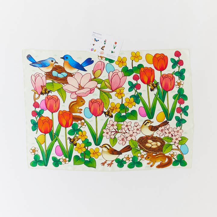 Chasse aux œufs de Pâques et recherche de foulard en soie pour la vente par Sarah’s Silks