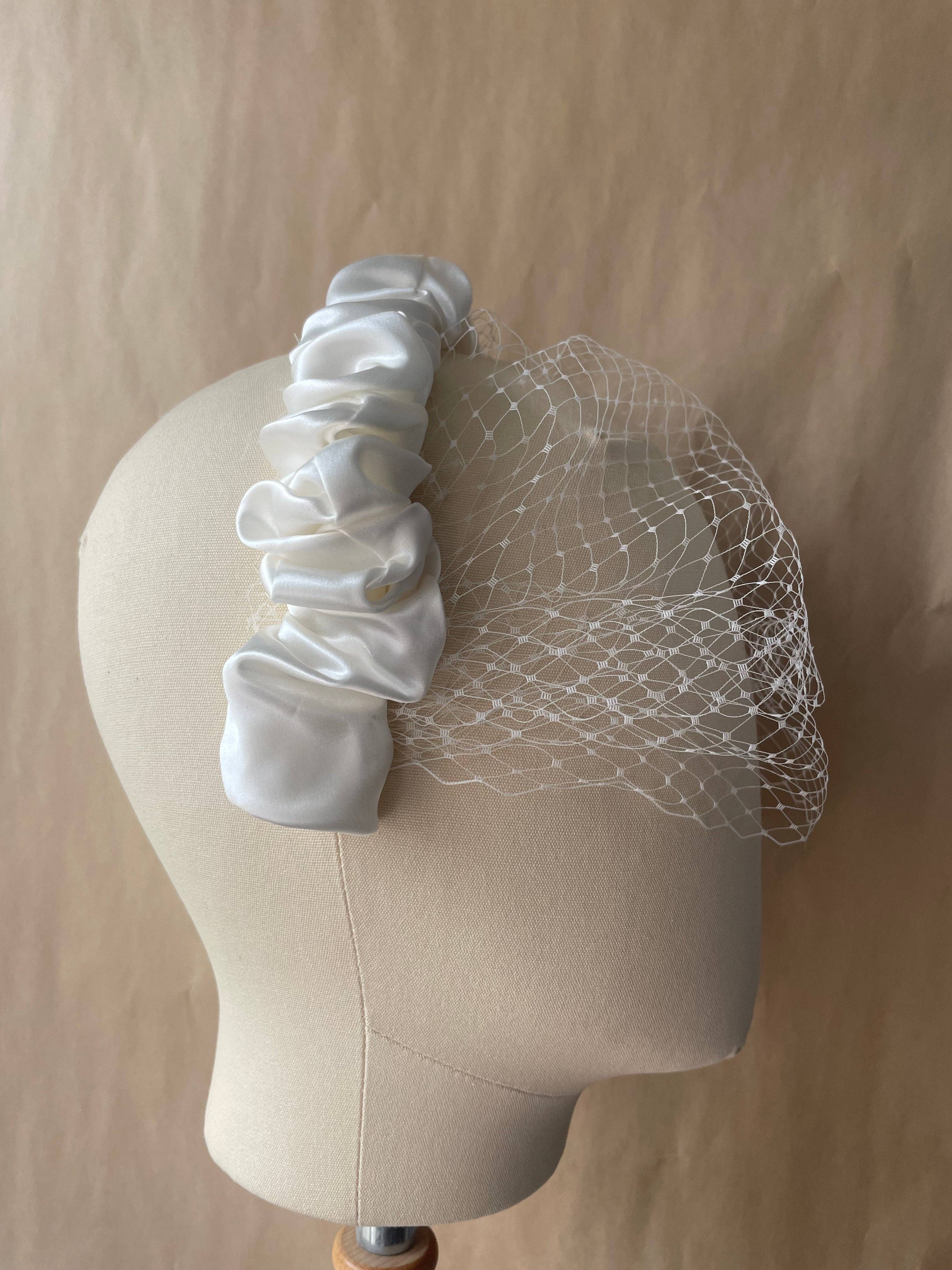 Dove Grey Accessories - Wholesale Fashion Headband - Women's - Evie Mulberry Silk Headband2