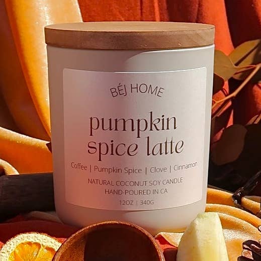 Pumpkin Spice Latte for wholesale by Béj Luxe Home Fragrances