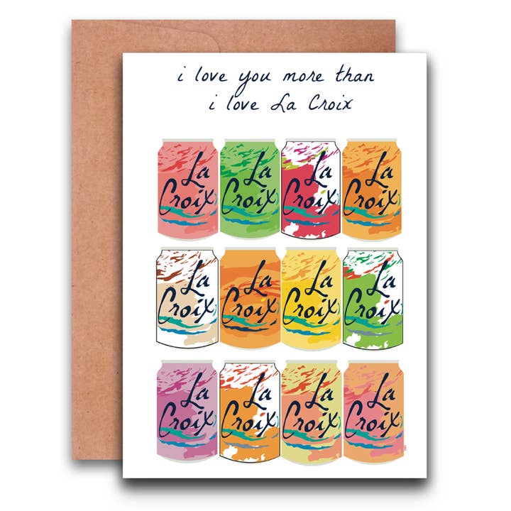 La Croix Card for wholesale by Carlee Ingersoll
