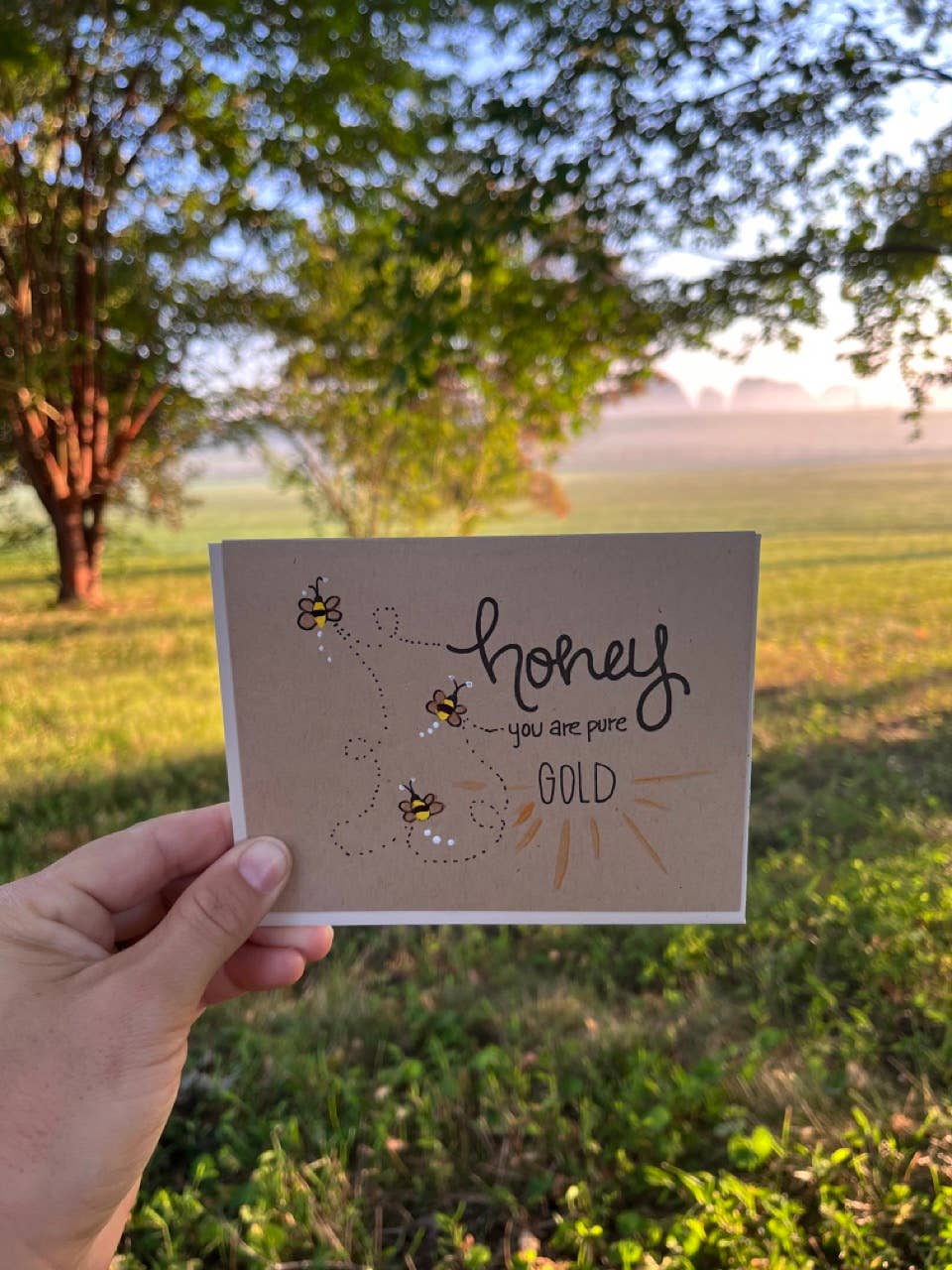 Snail Mail - Wholesale Love Card - Pure Gold1