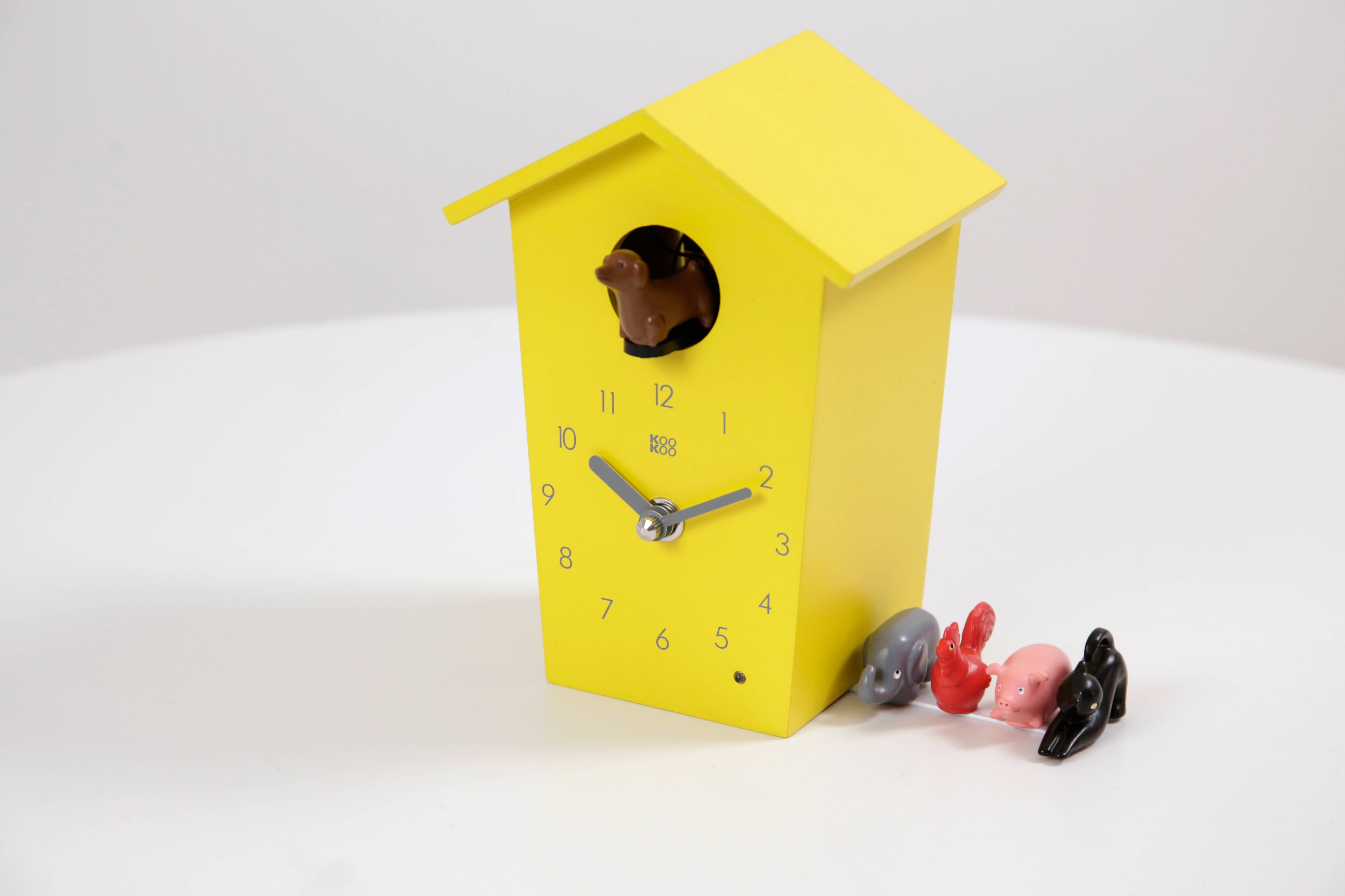 KooKoo GmbH - Wholesale Wall Clock - KOOKOO AnimalHouse (blue, red, green, white, yellow)9