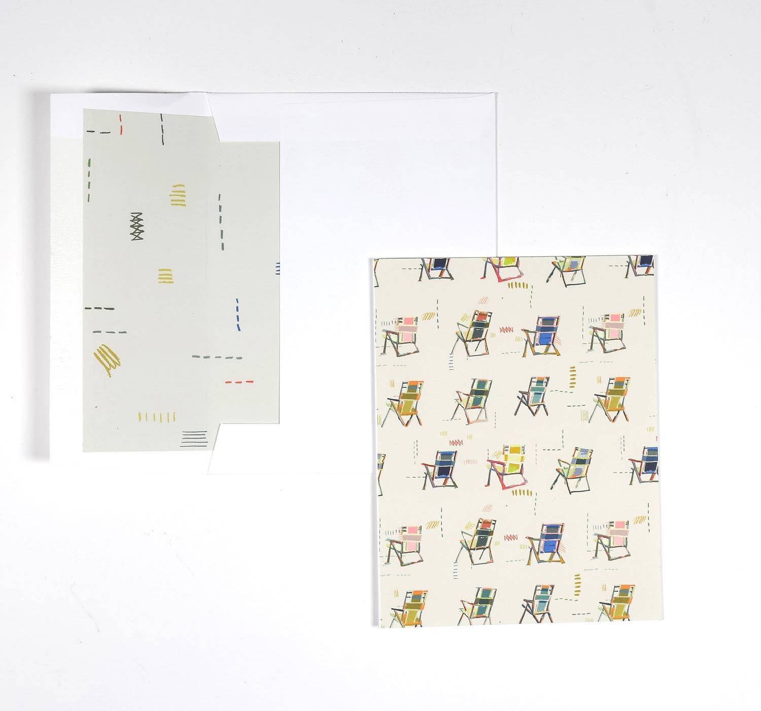 Kristin Cronic Studio - Wholesale Stationery/Notecard Set - Set of Eight "Happy Place"  Greeting Cards | Sand Color5