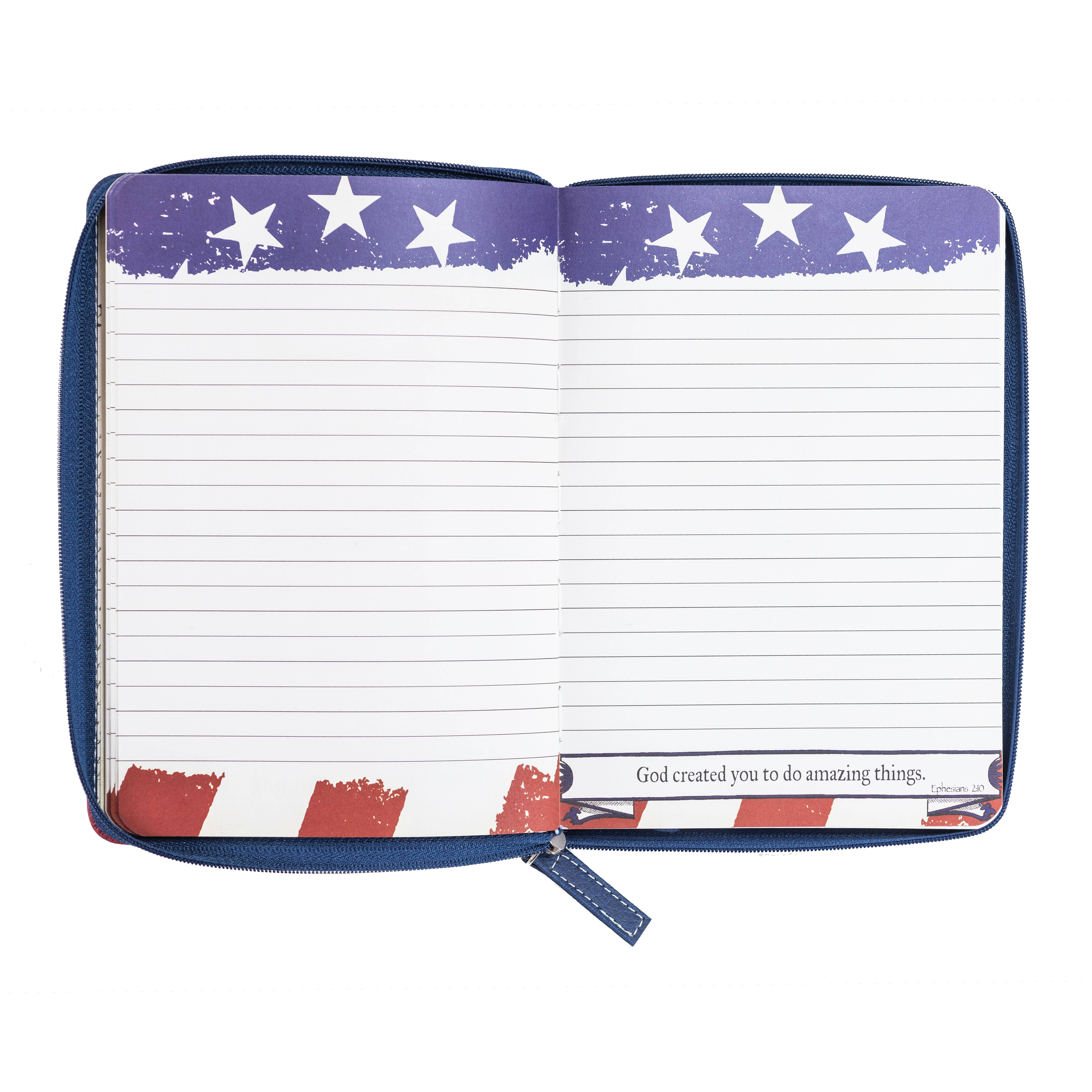 Divinity Boutique - Wholesale Journal/Diary - Divine Details 2020: Zippered Journal: US Flag Stand Firm4