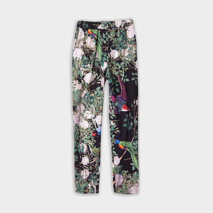 Sweatpants BLACK GARDEN - rakt snitt - ekologisk bomull för wholesale av Nova Fernes