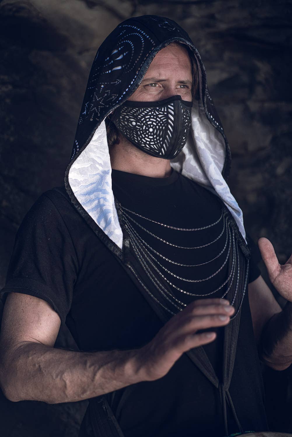 YOSHIZEN – Großhandel Mund-/Gesichtsschutz – Tribal Warrior Kaktus Ledermaske3