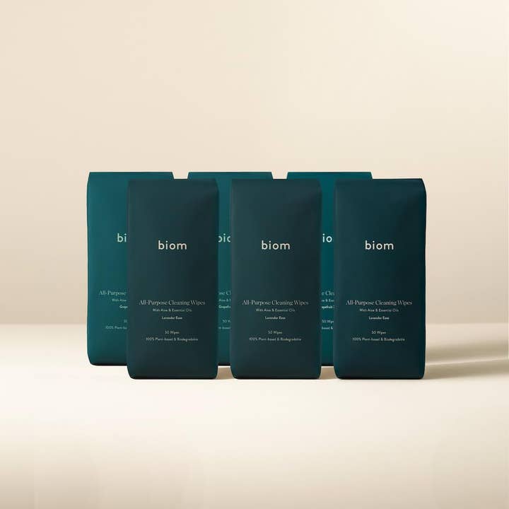 biom - Wholesale Face & Body Wipes - All-Purpose Wipes - Biom Homeâ„¢ Refills - 300 Count (6 Pack)