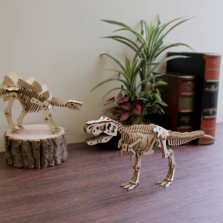 Magnote - Wholesale DIY Craft Kit - wa-gu-mi T-Rex (Tyrannosaurus) Wooden 3D Puzzle Kit7
