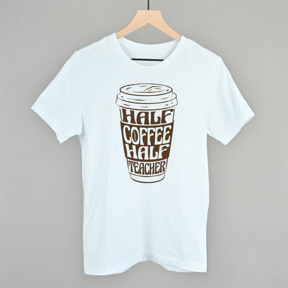 Ivy + Cloth - Wholesale Screen Printed T-Shirt - Women's - Half Coffee Half Teacher13