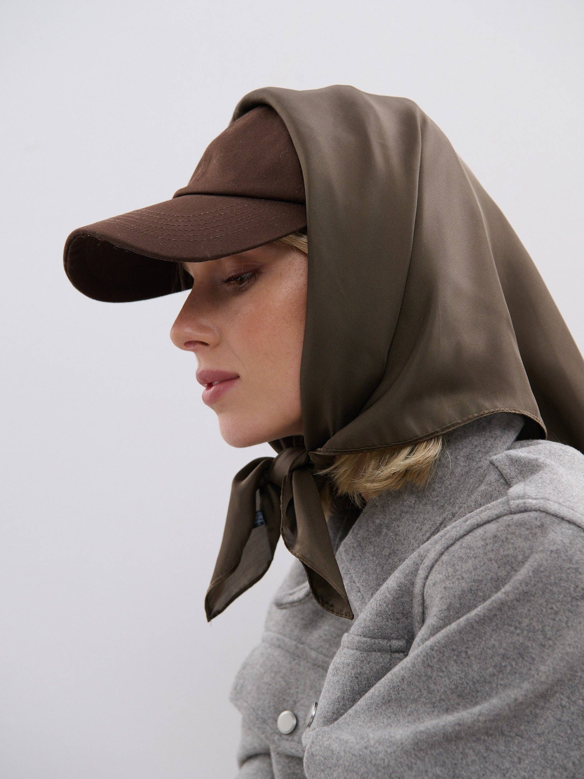 Angels Whisper Accessories - Wholesale Bandana – Women's - Mocha Plain Bandana1